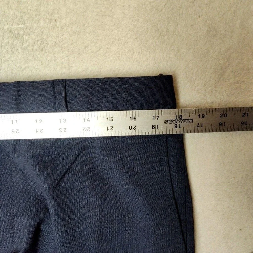 Banana Republic Pants Mens 33x34 Blue Slim Flat Front Dress Marzotto Wool Suit